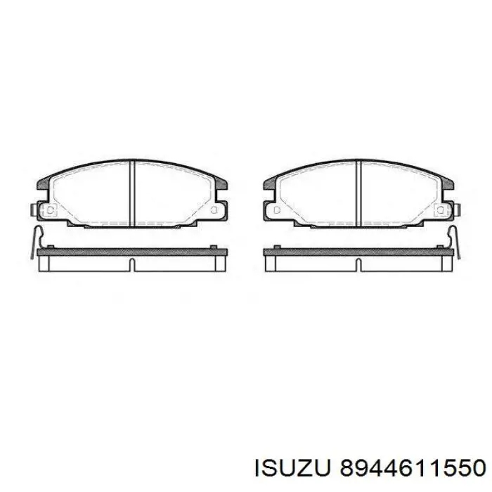 Передние тормозные колодки 8944611550 Isuzu