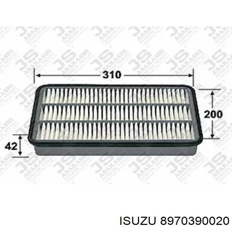 Воздушный фильтр 8970390020 Isuzu