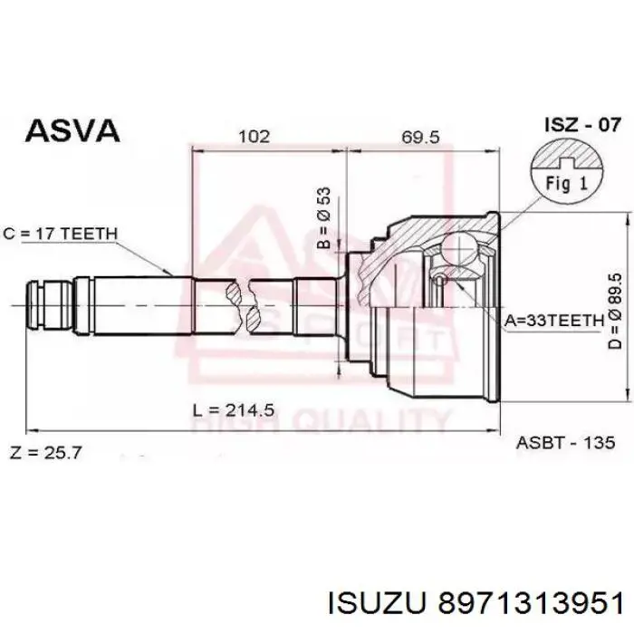  8971313951 Isuzu