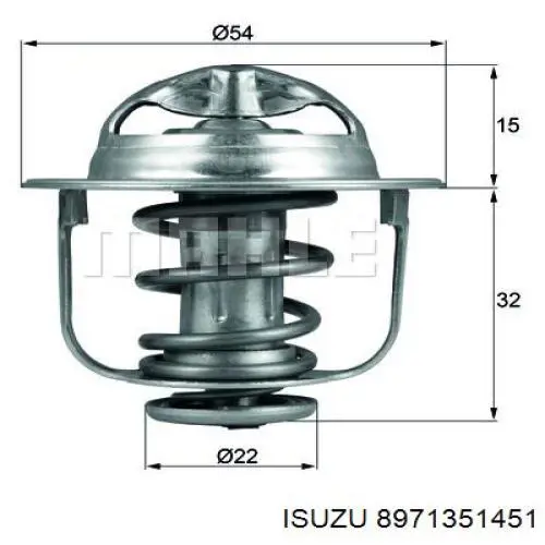 Термостат в корпусе Isuzu 8971351451 цена, от 10.77 USD
