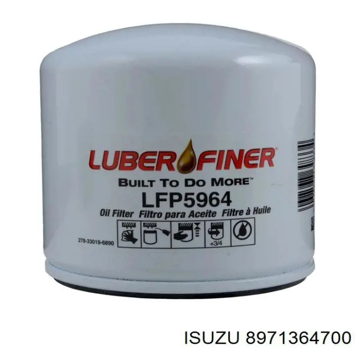 8971364700 Isuzu Масляный фильтр двигателя