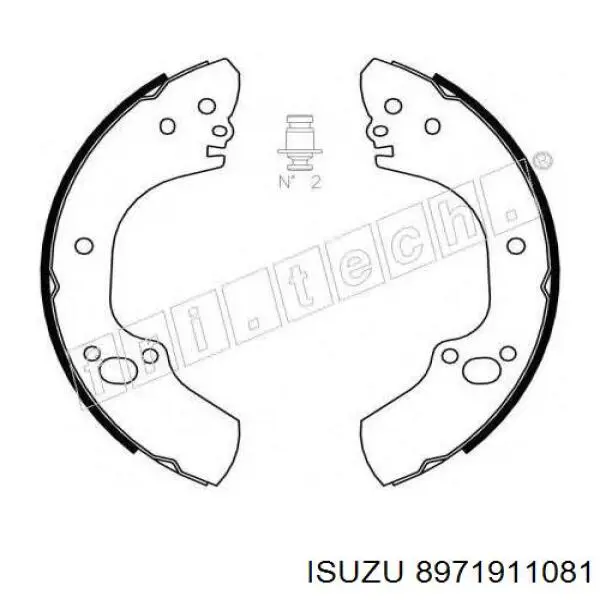 Задние барабанные колодки 8971911081 Isuzu