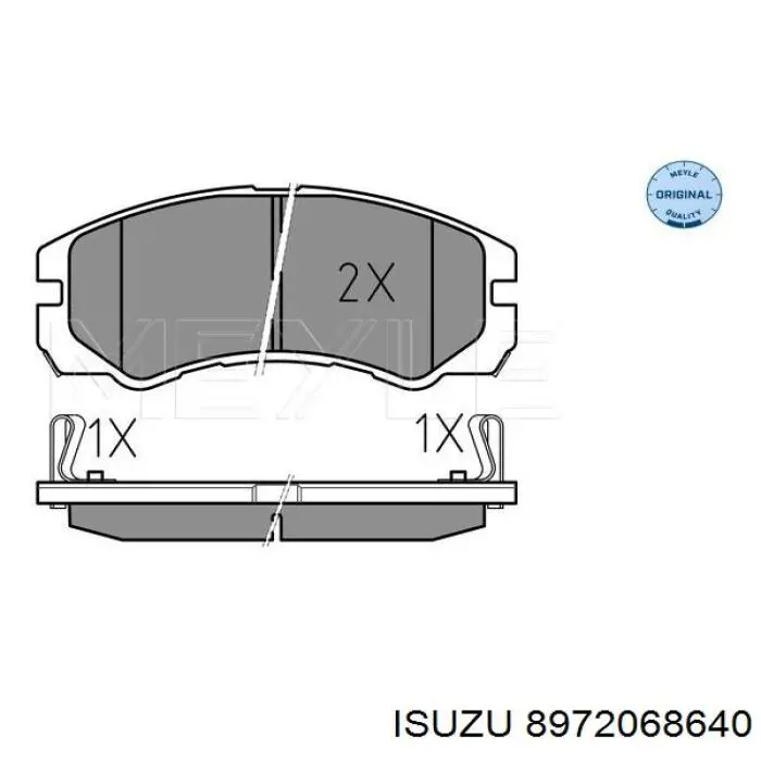 Колодки Isuzu 8972068640 цена, от 19.00 USD