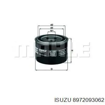 Купить 8972093062 Isuzu Фильтр центробежный очистки масла