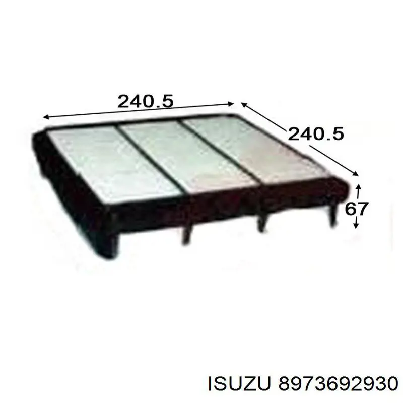 Купить 8973692930 Isuzu Автомобильный фильтр воздуха