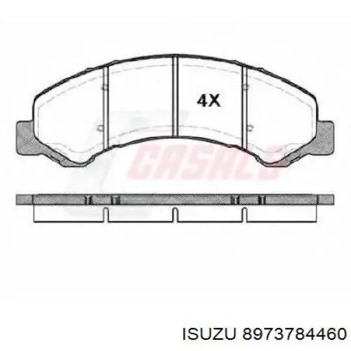 Передние тормозные колодки 8973784460 Isuzu