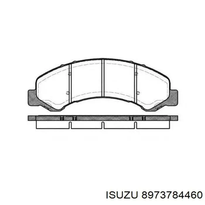 Передние тормозные колодки 8973784460 Isuzu