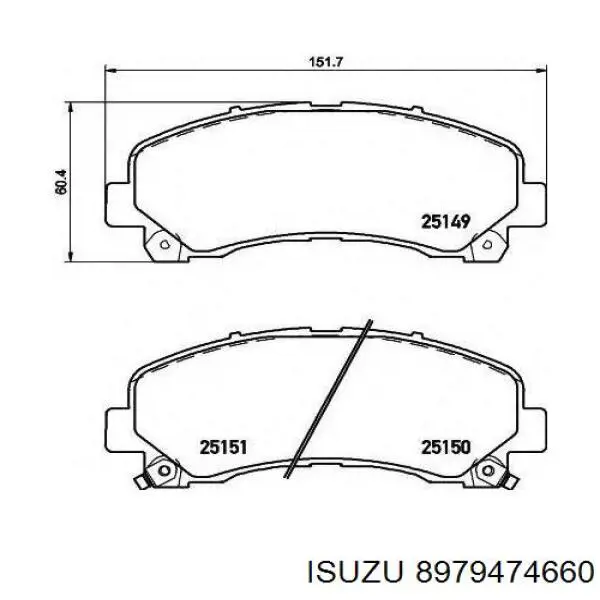 Колодки Isuzu 8979474660 цена, от 34.69 USD