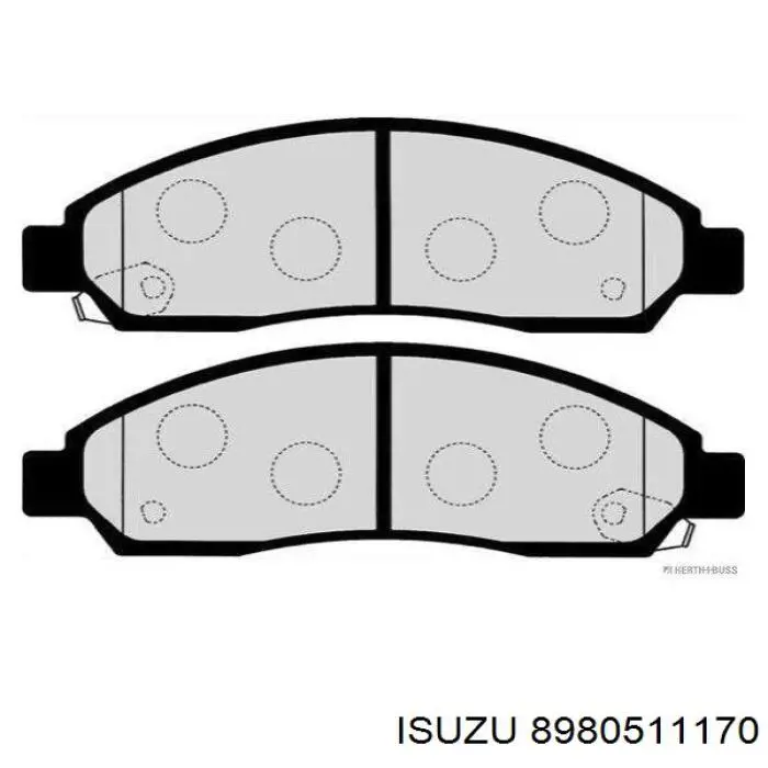 Купить 8980511170 Isuzu Колодки тормозные