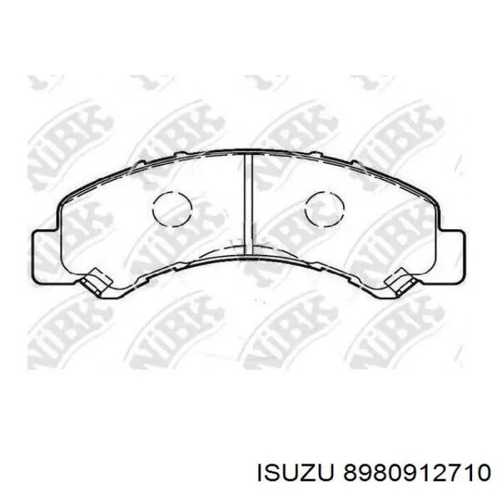 Задние тормозные колодки 8980912710 Isuzu