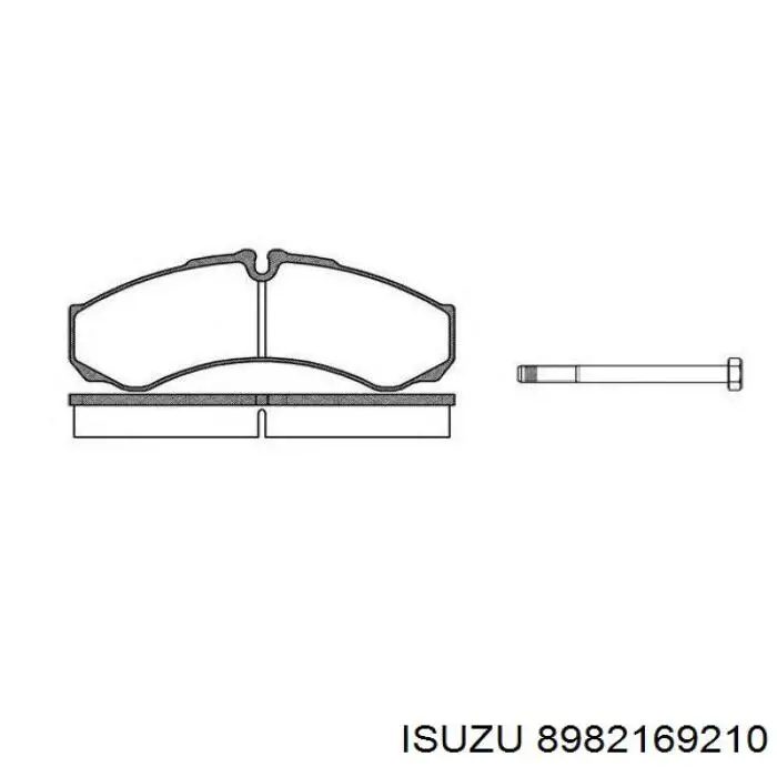 Задние тормозные колодки 8982169210 Isuzu