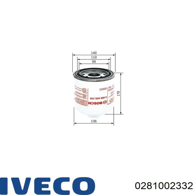 Датчик коленвала 0281002332 Iveco