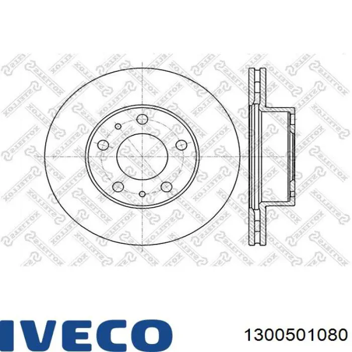 1300501080 Iveco диск тормозной передний
