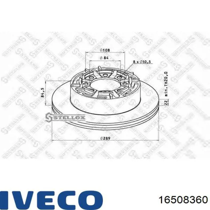 Купить 16508360 Iveco Прокладка пробки поддона двигателя