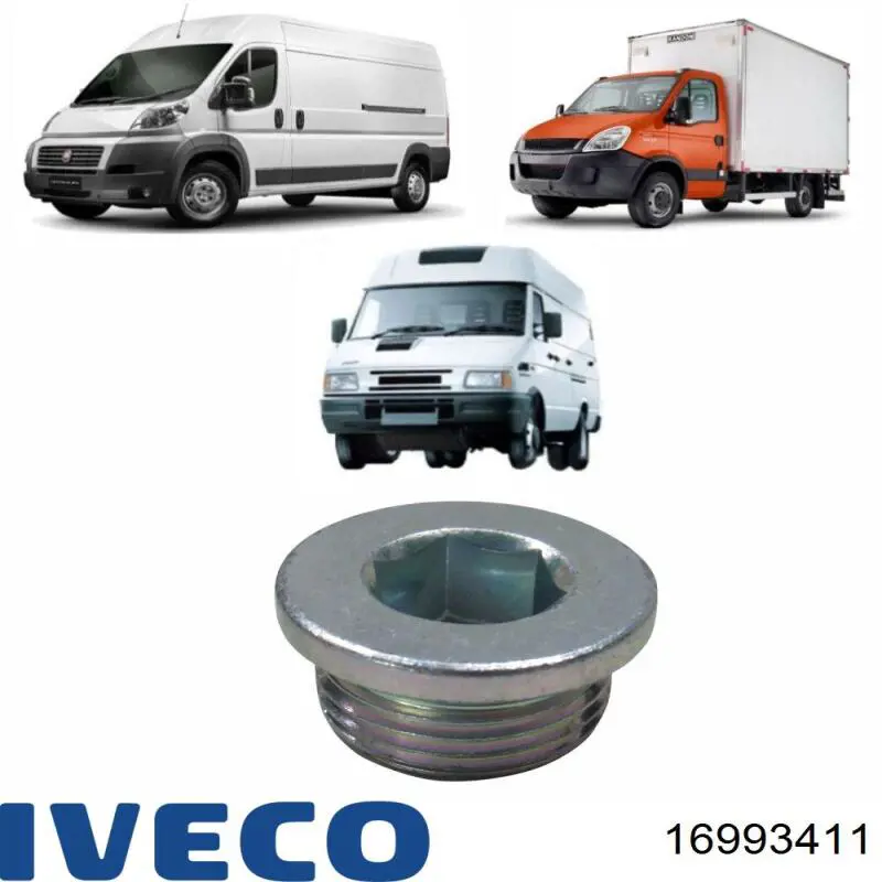 Пробка поддона двигателя Iveco 16993411 цена, от 1.84 USD