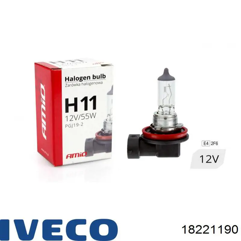 Лампочка накаливания Iveco 18221190 цена, от 9.00 USD