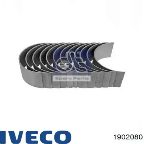 1902080 Iveco вкладыши коленвала шатунные, комплект, стандарт (std)