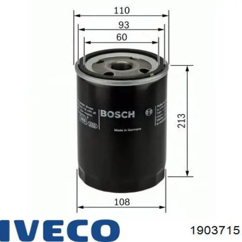 1903715 Iveco Масляный фильтр двигателя