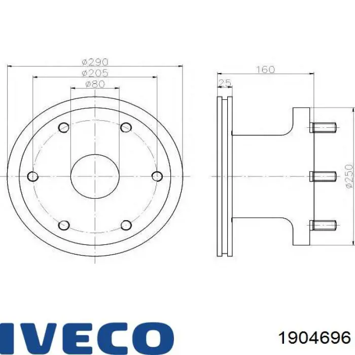 Ремкомплект шкворня поворотного кулака Errevi 711986 цена, от 96.12 USD