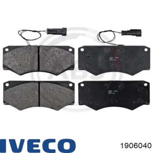 Купить 1906040 Iveco Колодки тормозные