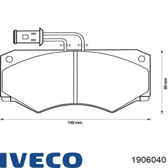 Колодки Iveco 1906040 цена, от 33.70 USD
