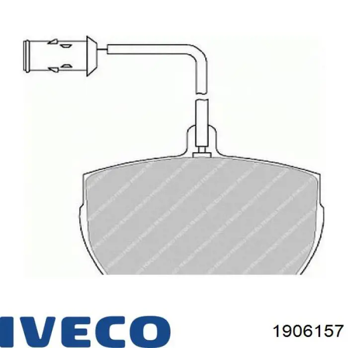 1906157 Iveco передние тормозные колодки