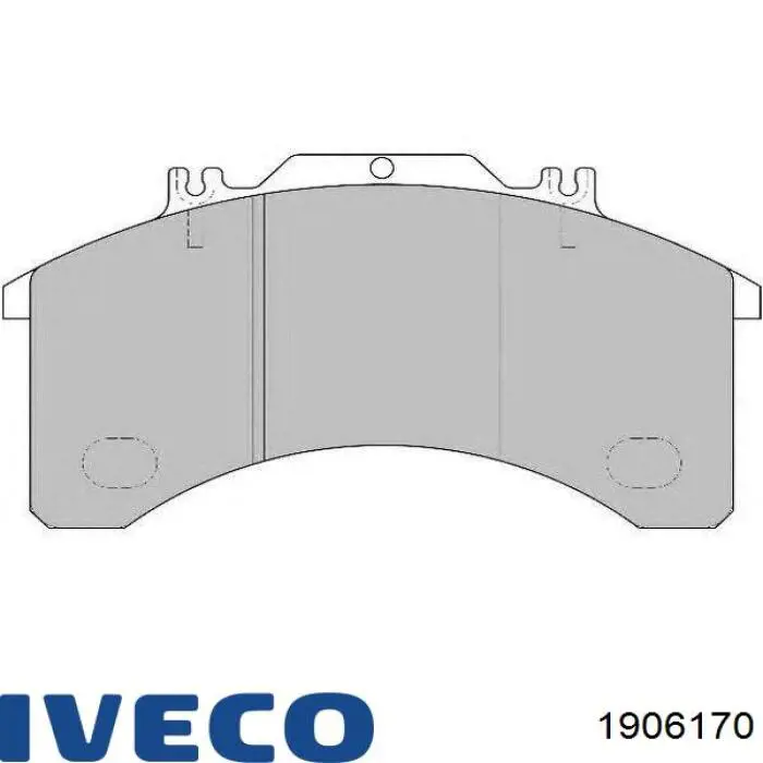 1906170 Iveco колодки тормозные передние дисковые