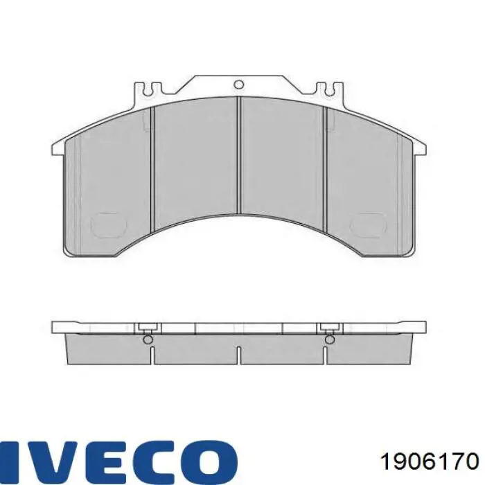 1906170 Iveco Колодки передние