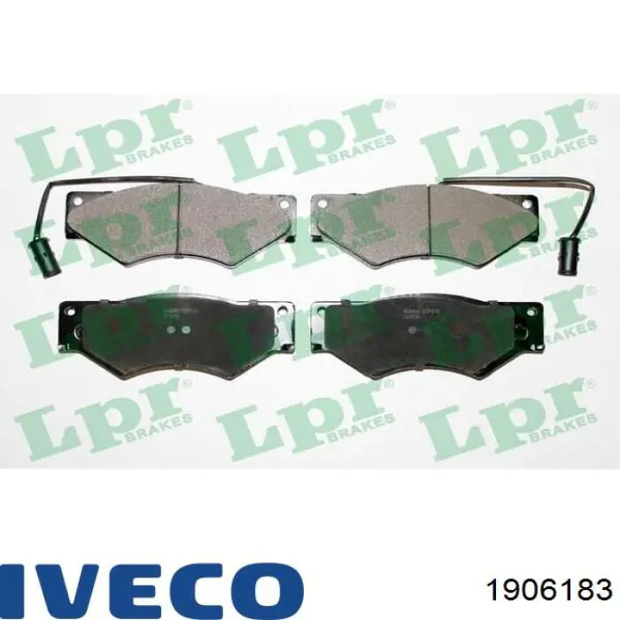 Колодки тормозные передние дисковые IVECO 1906183