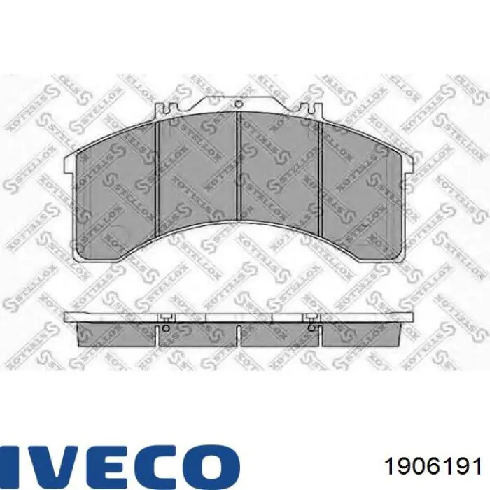 Передние тормозные колодки 1906191 Iveco