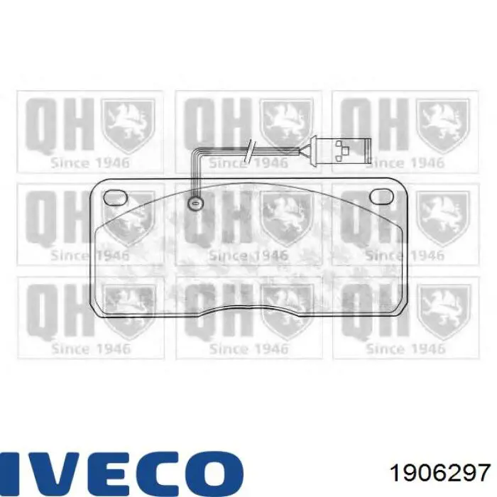 Передние тормозные колодки 1906297 Iveco