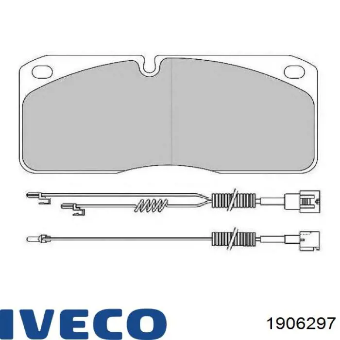 Передние тормозные колодки 1906297 Iveco