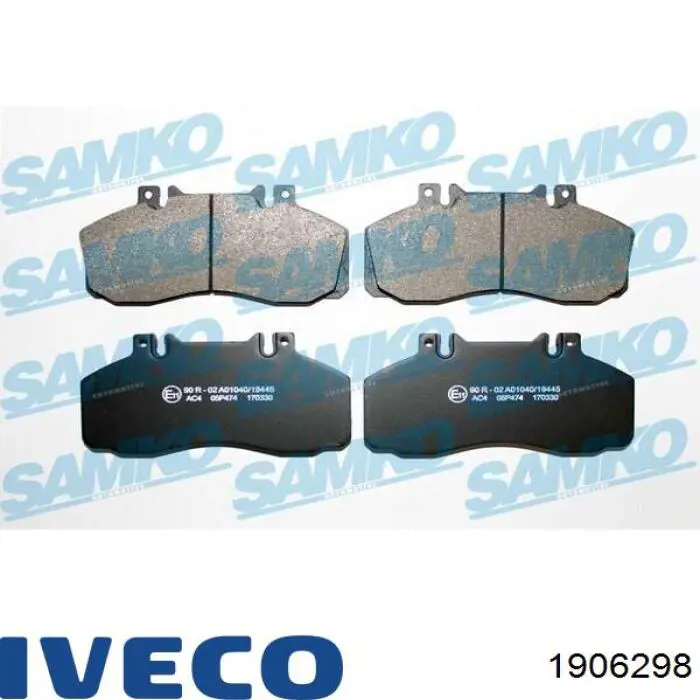 Купить 1906298 Iveco Колодки тормозные