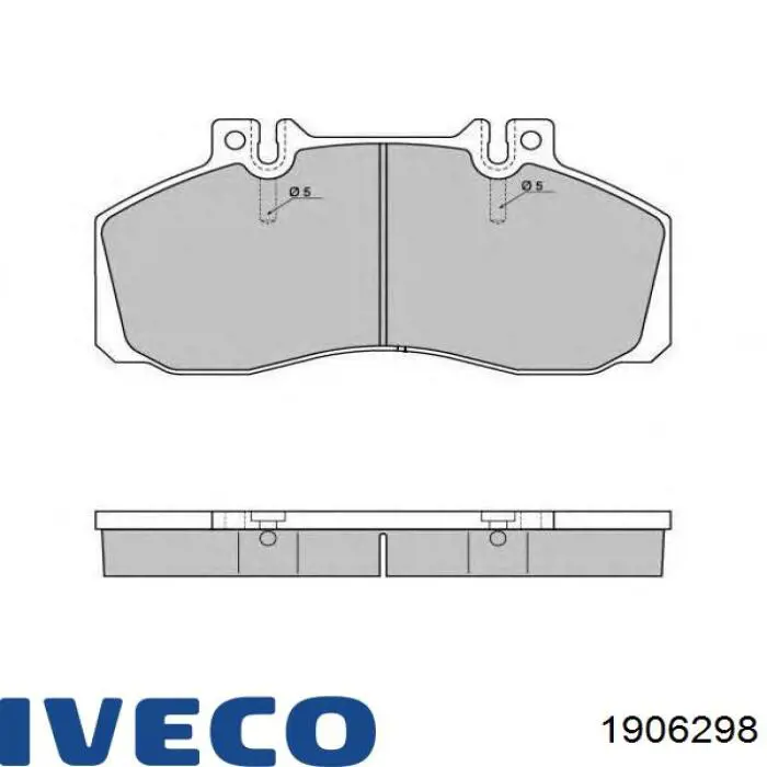 1906298 Iveco Колодки передние