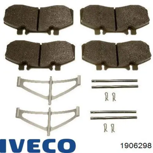 Колодки Iveco 1906298 цена, от 48.48 USD