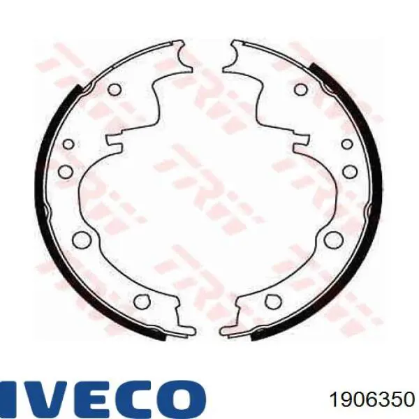 1906350 Iveco Барабанные тормозные колодки