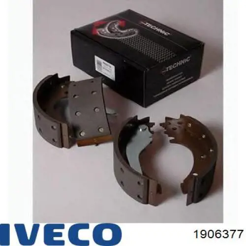 Задние барабанные колодки 1906377 Iveco
