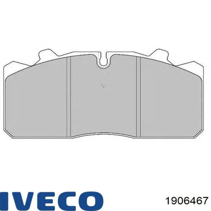 1906467 Iveco колодки тормозные передние дисковые