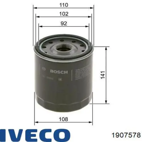 1907578 Iveco масляный фильтр