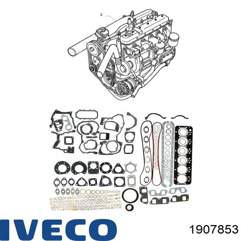 Купить 1907853 Iveco Полный комплект прокладок