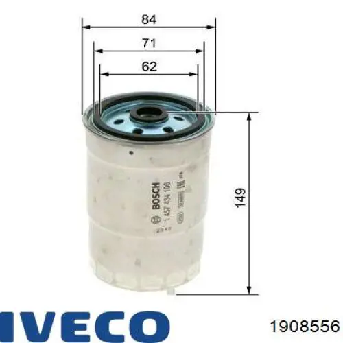 Фильтр топливный Iveco 1908556