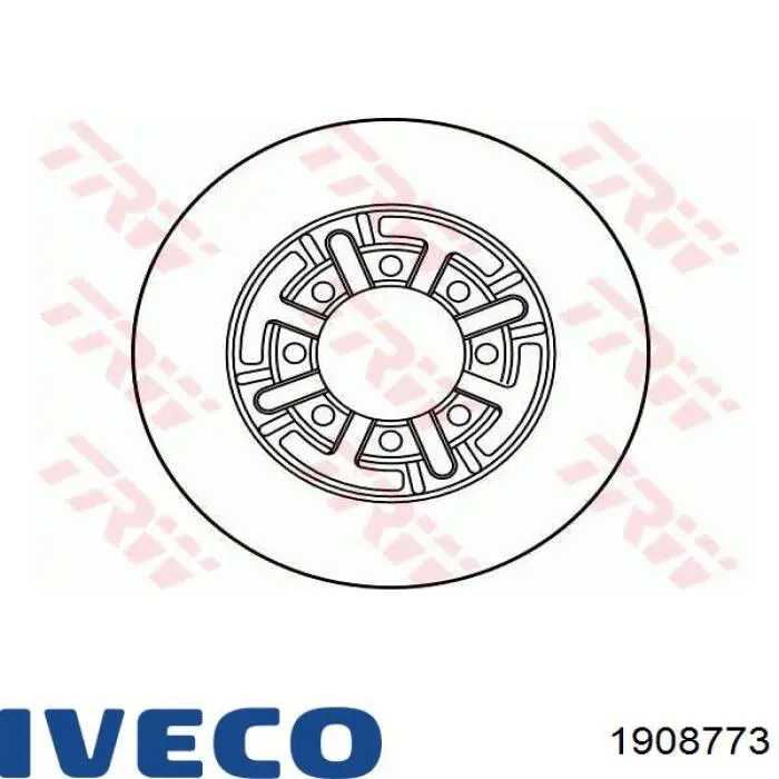 Задний тормозной диск Iveco 1908773 цена, от 46.27 USD