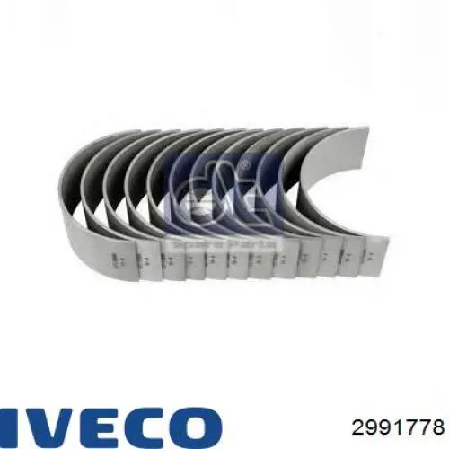 2991778 Iveco вкладыши коленвала шатунные, комплект, стандарт (std)