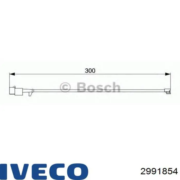 2991854 Iveco датчик износа тормозных колодок задний