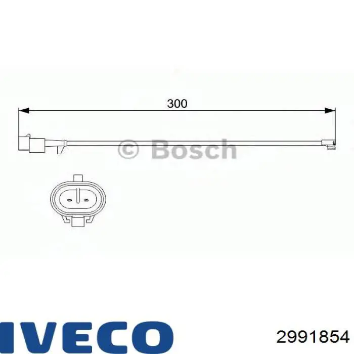 Датчик износа тормозных колодок задний 2991854 Iveco