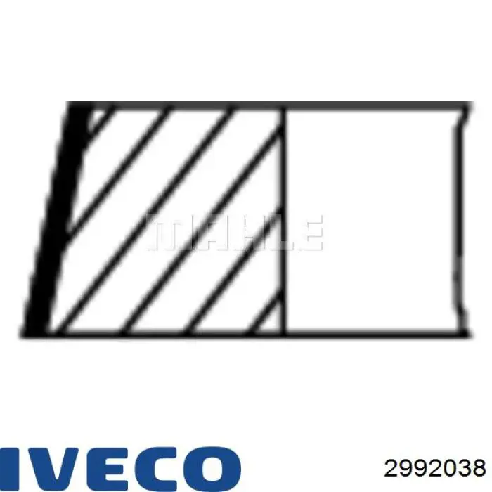 Кольца поршневые 2992038 Fiat/Alfa/Lancia