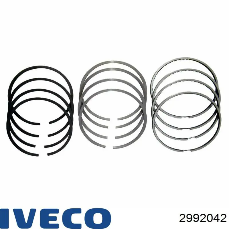 2992042 Iveco кольца поршневые комплект на мотор, std.