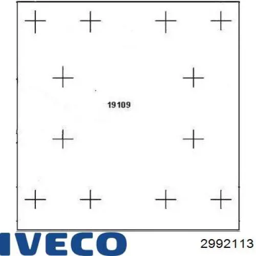 2992113 Iveco Накладка тормозная передняя (TRUCK)