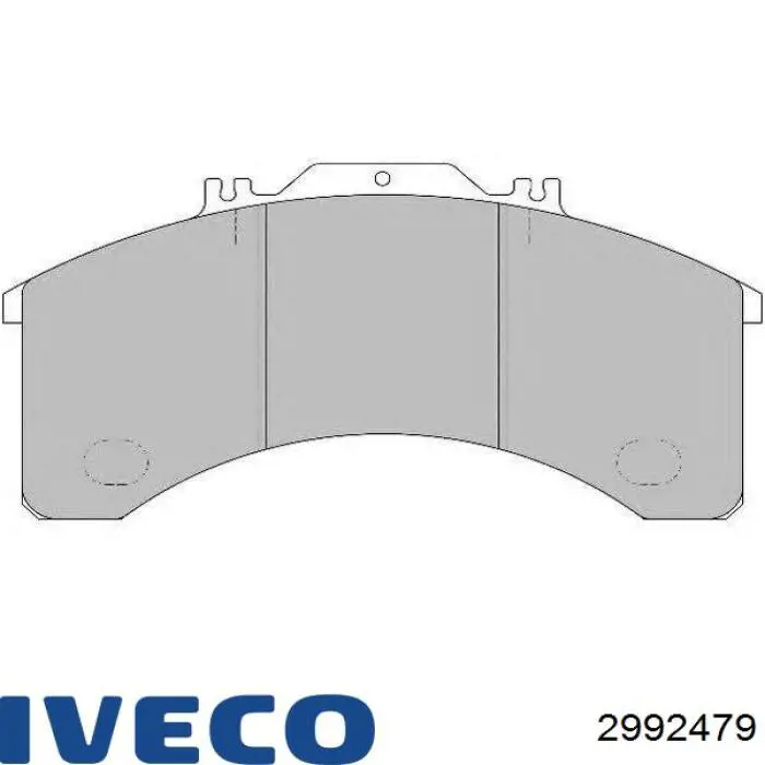 Колодки тормозные передние дисковые IVECO 2992479