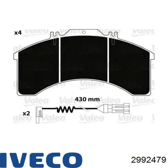 2992479 Iveco Колодки передние